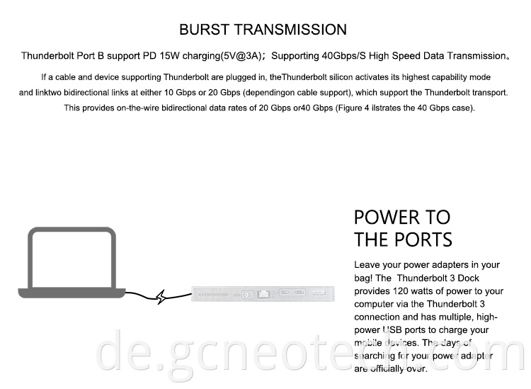 Thunderbolt 3 TYPE-C Docking Station